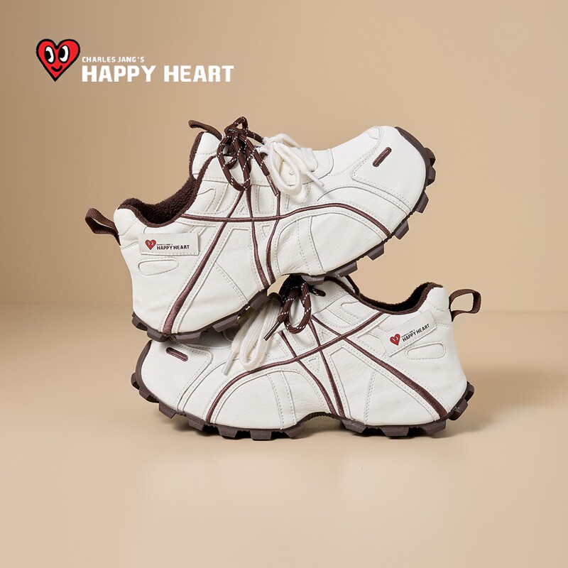 查尔斯桃心厚底增高加绒老爹鞋女款2025冬季新款女鞋白色运动鞋子,女鞋,老爹鞋,淘宝优惠券,粉丝福利购,淘宝优惠卷