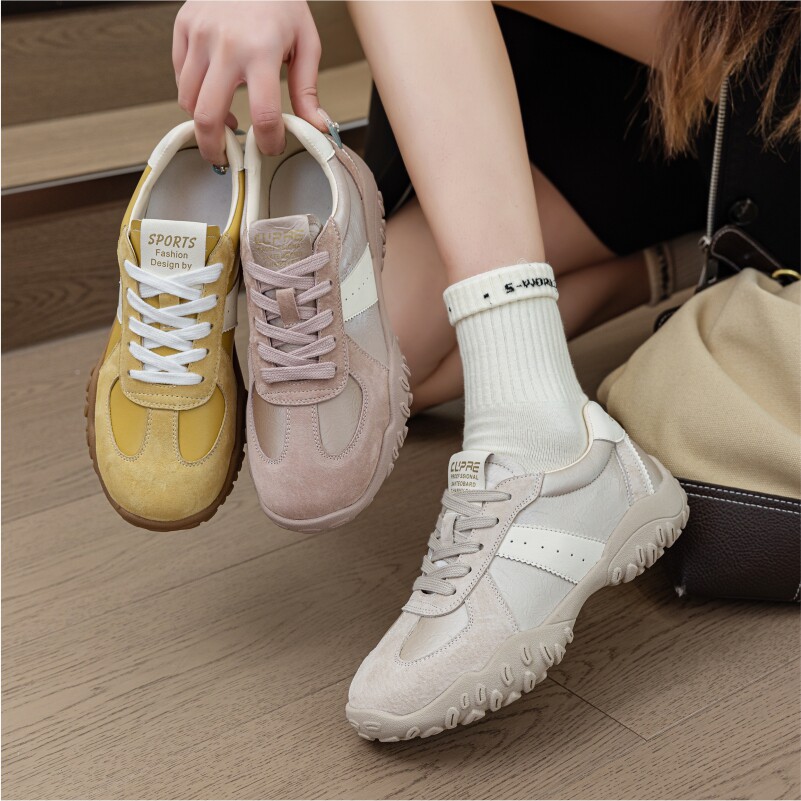 2026新款爆款内增高德训鞋女美拉德女鞋透气轻便软底阿甘鞋时尚