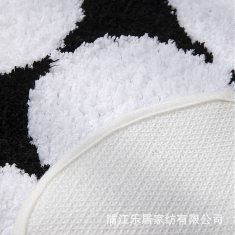 超细纤维饼干儿童爬行垫玩垫床边踩踩毛绒装饰地毯跨境亚马逊字母