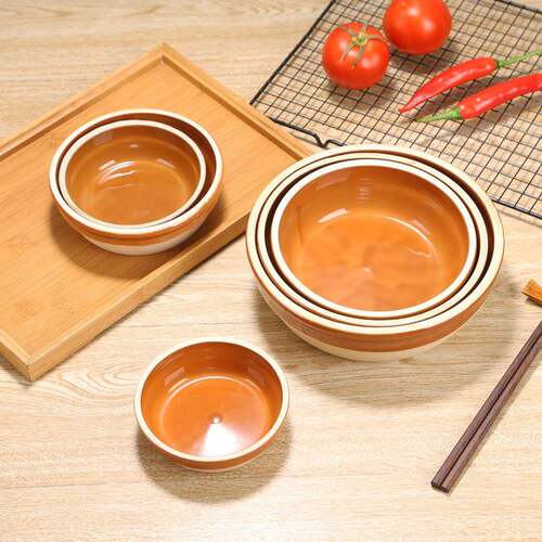 浏阳蒸菜碗中式蒸饭碗土陶蒸笼饭碗陶瓷饭钵蒸菜碗饭店专用钵仔碗