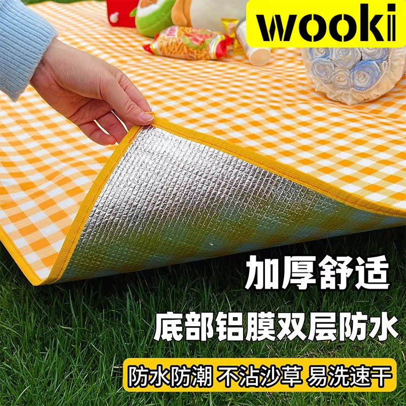 户外露营垫野餐垫防潮垫加厚防水便携超大小尺寸草坪野炊春游地垫