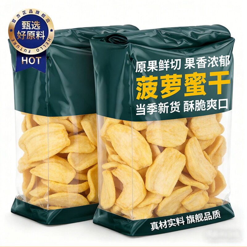 【天猫精选】菠萝蜜干脆片官方旗舰店海南特产无添加孕妇儿童果干