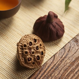 可养大莲蓬小南瓜招财 紫砂茶宠摆件精品 功夫茶具创意茶盘茶玩