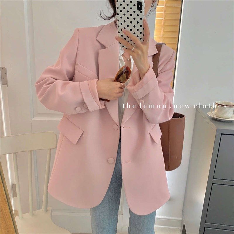 西装外套女2025春装新款设计感韩版宽松休闲港风英伦风西服上衣潮