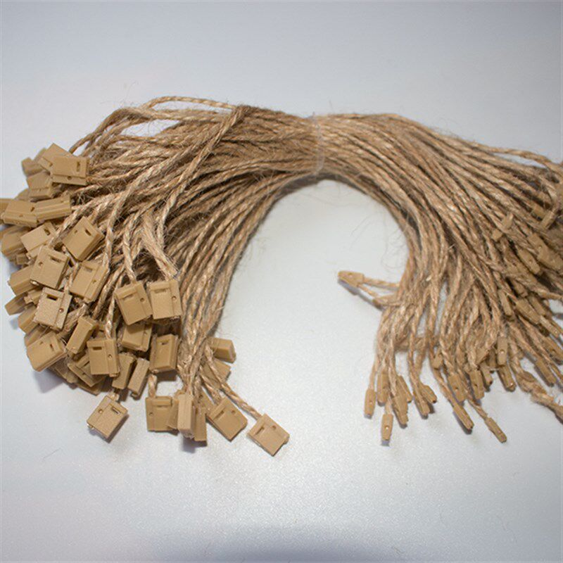 吊牌绳 服装吊绳 标签绳 吊牌挂绳 双插吊粒 麻绳吊粒 方扣麻绳