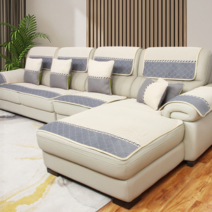 新款2023皮沙发专用沙发垫防滑坐垫三座一贵妃四季通用沙发套罩巾