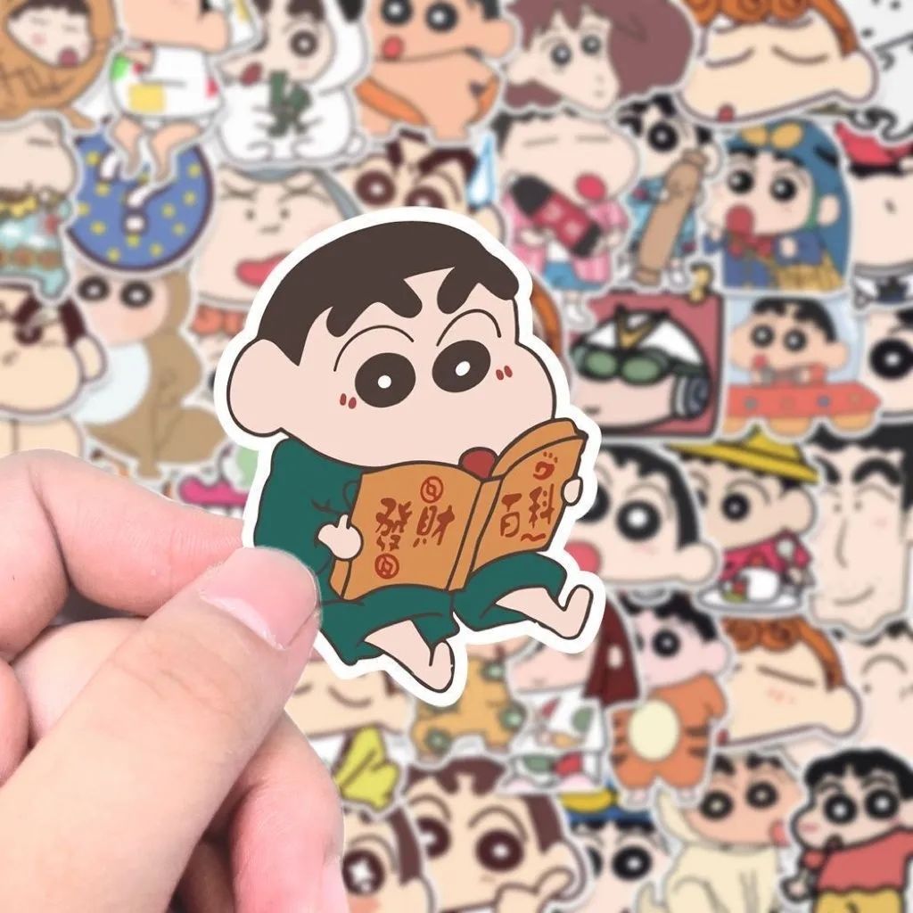 可爱卡通蜡笔小新贴纸表情包高颜