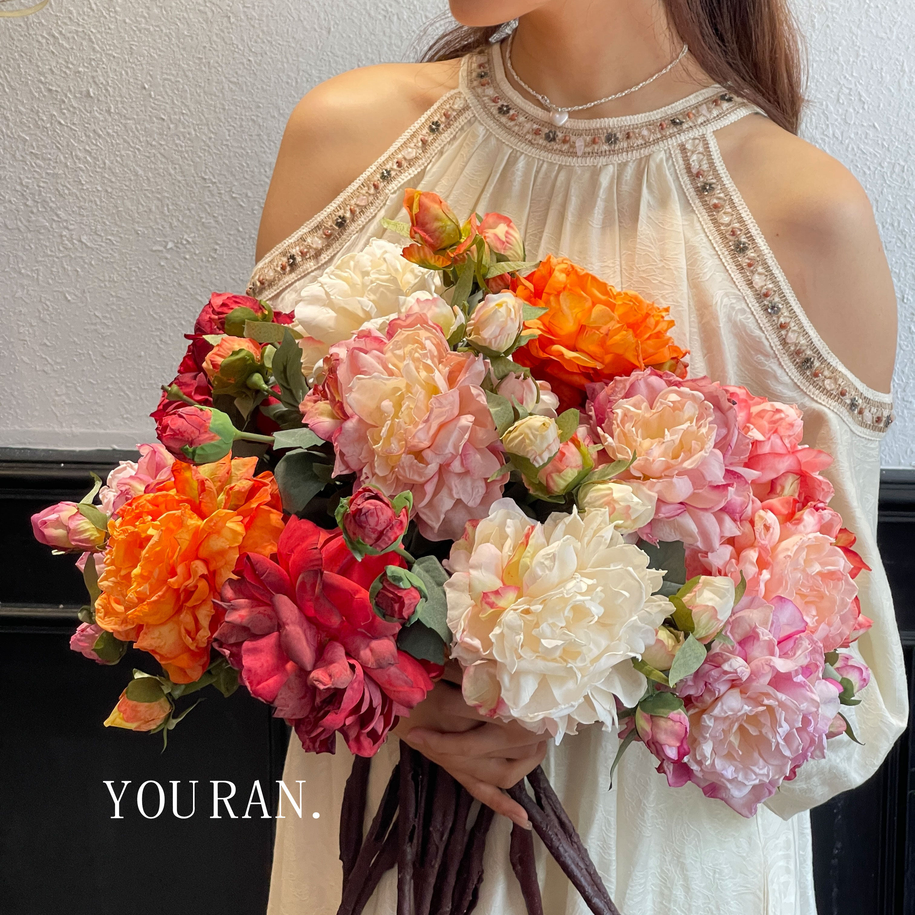 新中式国风贵妃牡丹仿真花假花