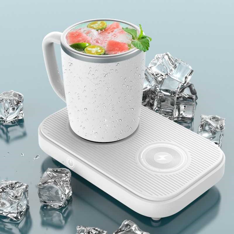 新品快速制d冷杯家用办公桌面冷暖杯饮料加热恒温杯垫