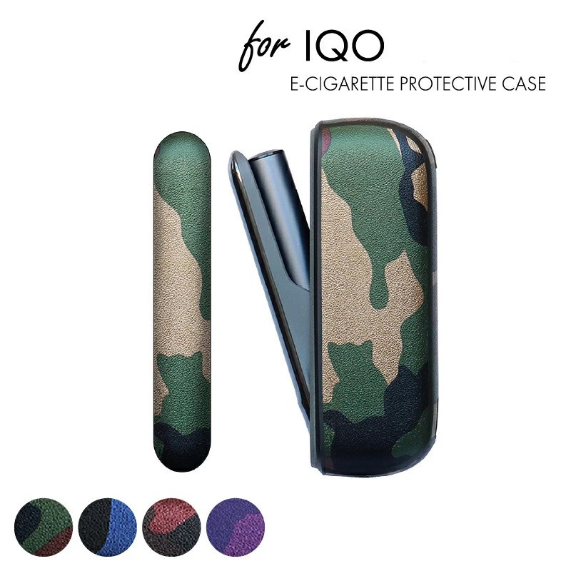 适用iqo七代保护套时尚迷彩外壳配件六代4.0经典侧开款替换侧盖片