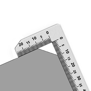 15mm内外倒角尺 不锈钢304超厚2mm高精度倒角测量规90度倒角卡尺0