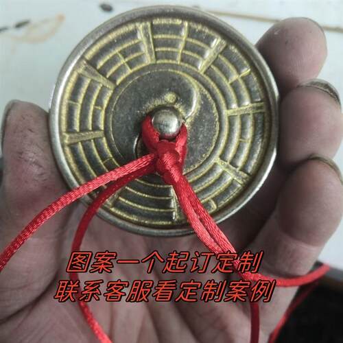 【非遗技术e】显像透光镜太极显相八卦铜镜仿古法手工反光镜八卦