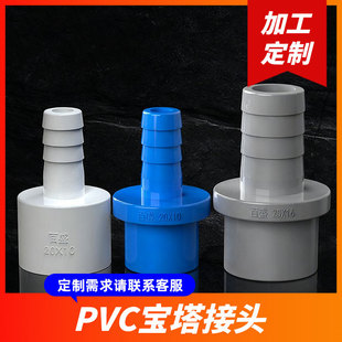 定制 PVC外牙宝塔接头软管接头内外给水管丝UPVC水咀塑料外螺纹
