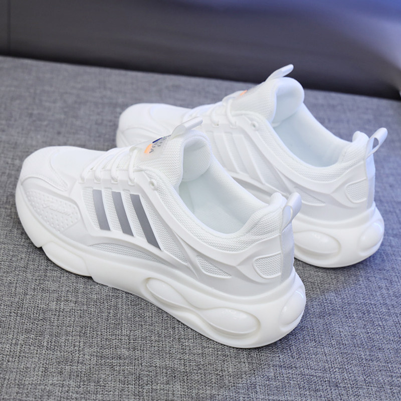 轻便软底防臭透气2023春夏款款防水防滑小L白鞋男女增高百搭休闲,流行男鞋,网面鞋,淘宝优惠券,粉丝福利购,淘宝优惠卷