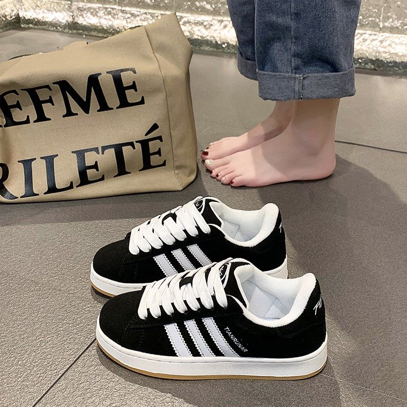 爆款面包鞋女2024年秋季新x款厚底轻便休闲运动板鞋平底百搭小白,女鞋,休闲板鞋,淘宝优惠券,粉丝福利购,淘宝优惠卷