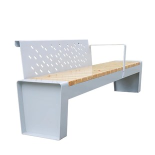 户外公园椅实木长椅子不s锈钢凳花园铁艺排椅庭院露天靠背长椅