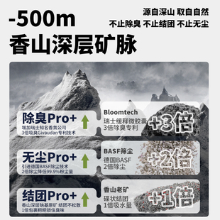 天然钠基矿石猫砂10斤膨润土猫砂低尘矿砂活性炭除臭吸Z水结团矿
