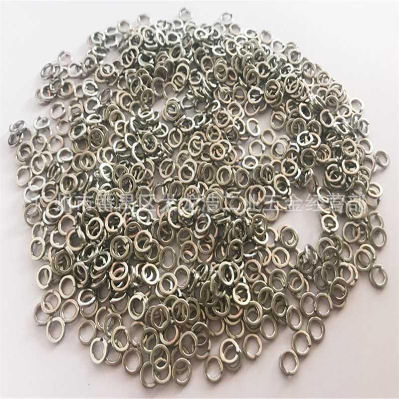 弹垫 弹簧垫 垫圈M2M3M4M5Ｍ 白锌 镀镍 黑色 不锈钢304