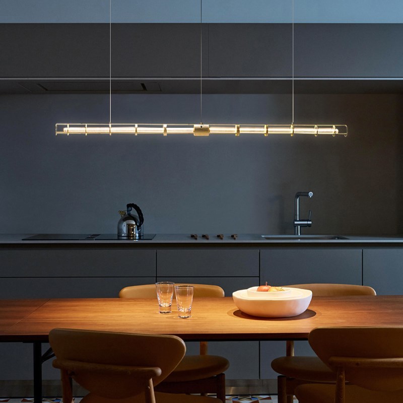 美式复古长条餐厅吊灯装饰办公室咖啡厅吧台灯创意个性工业风灯具