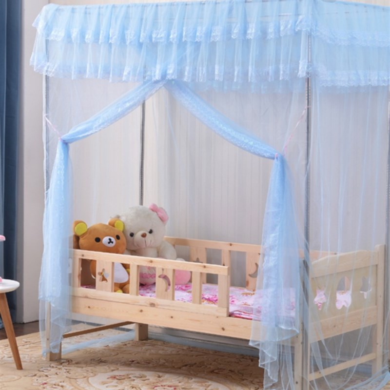 儿童婴儿宝宝拼接i床小孩子单开门人绑绳88x168 90190加宽支架蚊
