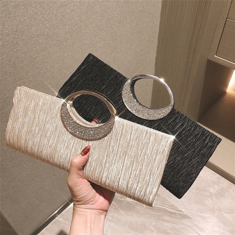 2024新款旗袍礼服女包镶钻日系小包包高级潮流链条单肩斜跨手提包