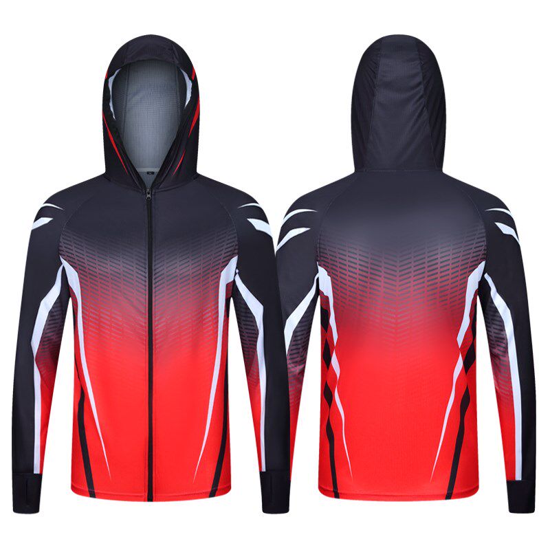 时尚垂钓防晒钓鱼服男款夏季轻薄透气海钓路亚防晒服垂钓防晒衣新