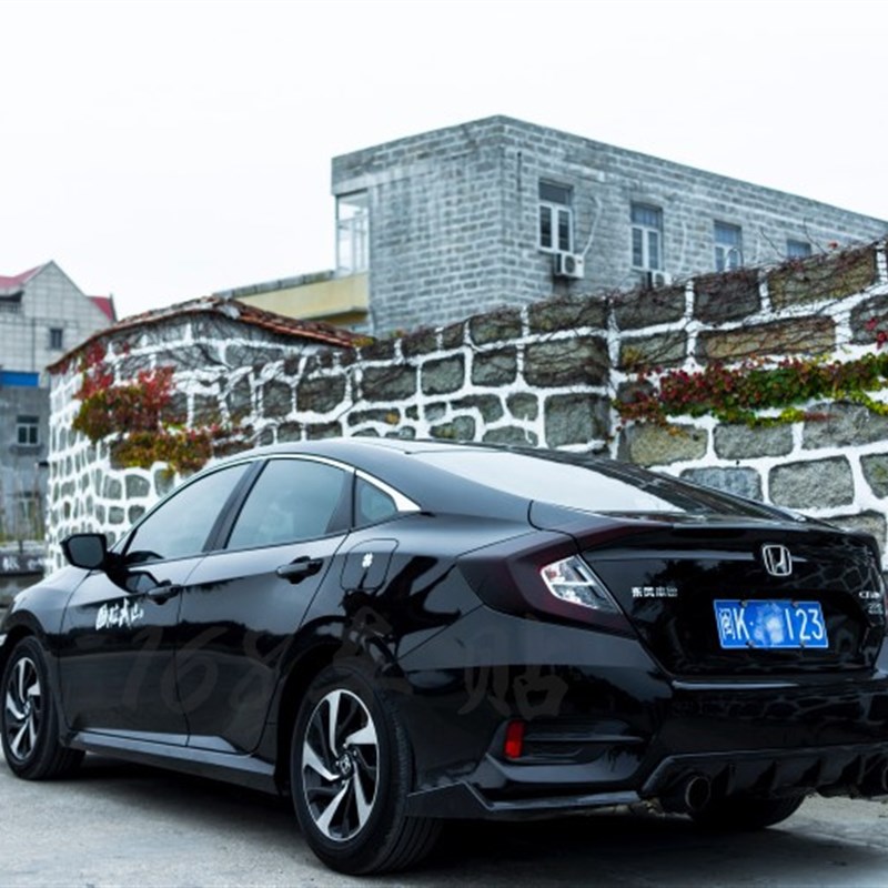 十代思域两厢思域熏黑尾灯膜改色车灯膜保护膜磨砂透光大灯膜贴膜