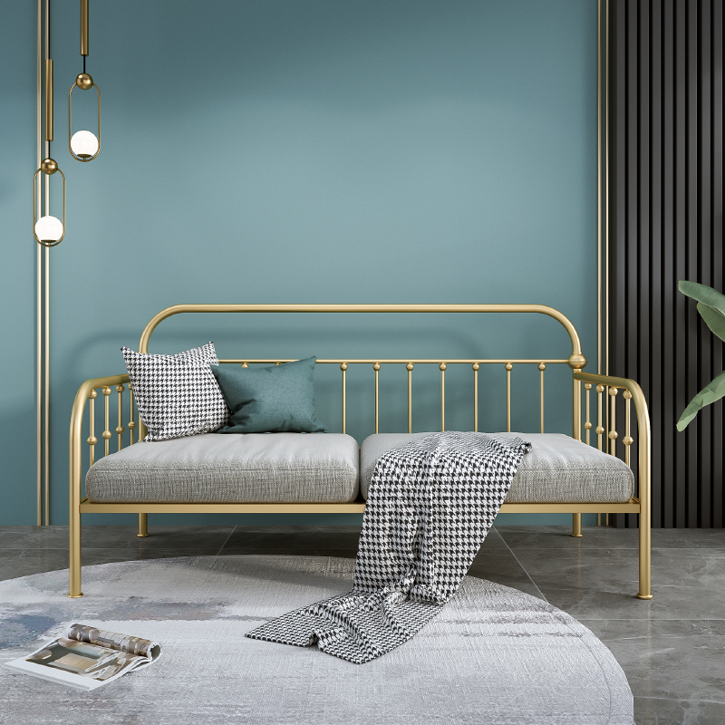 欧式铁艺沙发床公床客厅卧室沙发坐椅一体两用儿童拼接床单人床