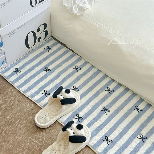 精致生活!in风地毯卧室床边毯长条卡通床前垫加厚毯
