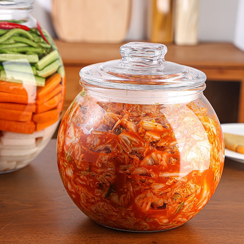泡菜坛子家用玻璃密封大容量加厚辣白菜萝卜酸菜四川腌菜罐子