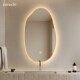 异形规则智能发光灯镜厕所壁挂式 创意梳妆镜子浴室镜