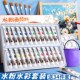 水粉水彩颜料儿童初学者安全无毒水洗画画工具装 颜料学生