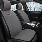 汽车坐垫冬季 短毛绒保暖半包小蛮腰加厚车用车垫座垫单座冬天座