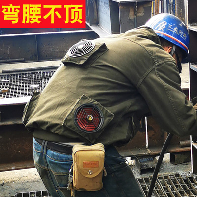 加厚男款夏季带风扇的衣空调电焊工作劳保服制冷防暑耐烫造船