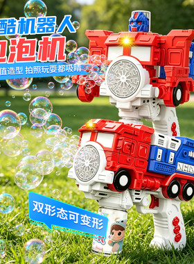 【夏日爆款】变形机器人泡泡机