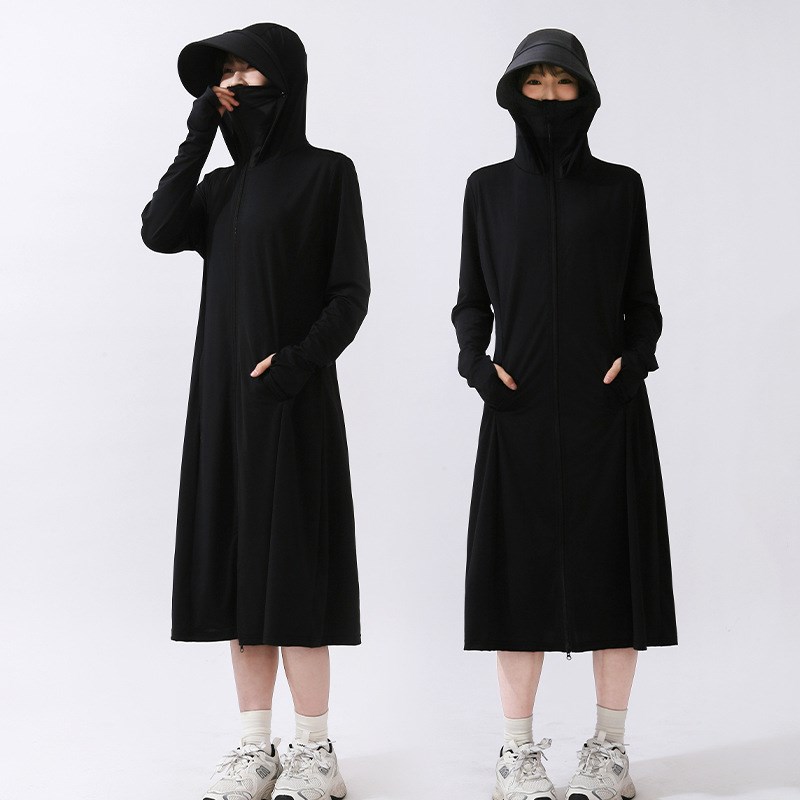 茉寻瑾全身防晒衣女新款欧z若风仙女云袍长款防晒服冰丝防晒衣