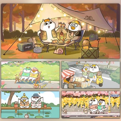 小刘鸭鼠标垫超大可爱卡通动漫二次元桌垫学生宿舍书桌Z电脑键盘