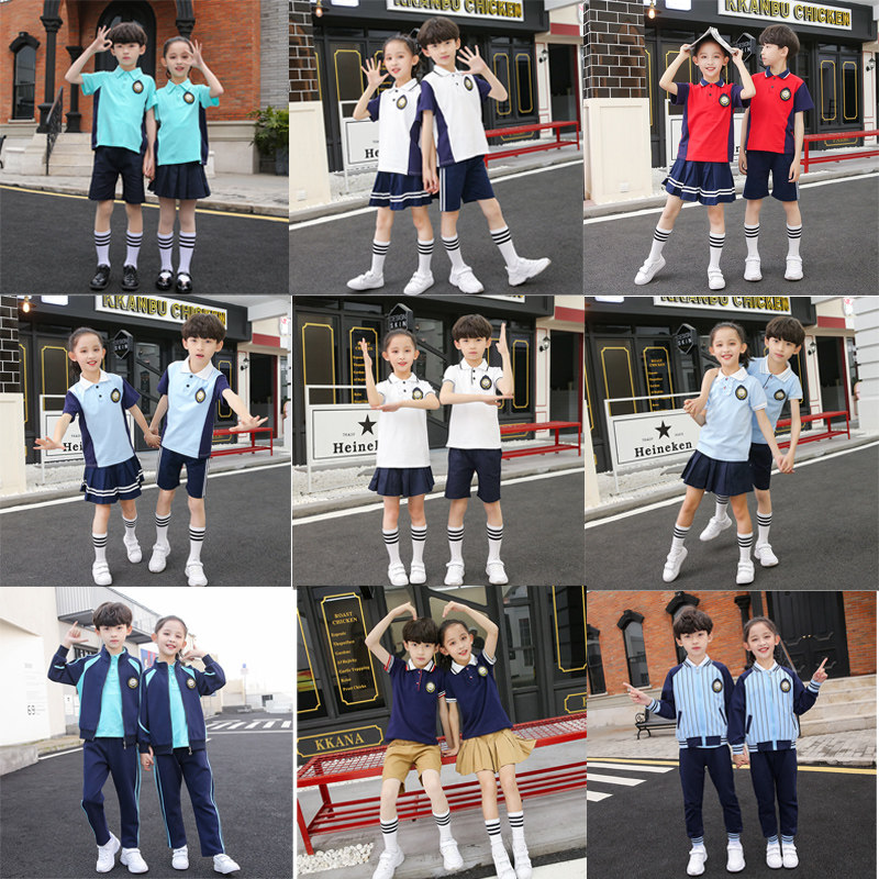 幼儿园园服新款夏季外套儿童运动服毕业班服中小学生校服老师套装