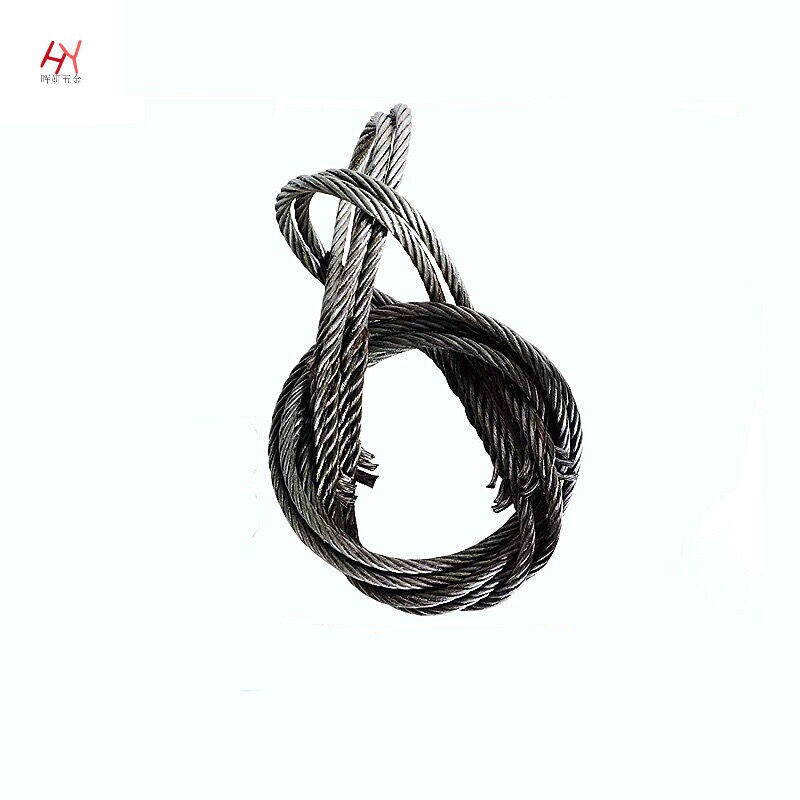 插编钢丝绳起重吊装双扣吊索具狼山钢绳6mm28mm5米16厘