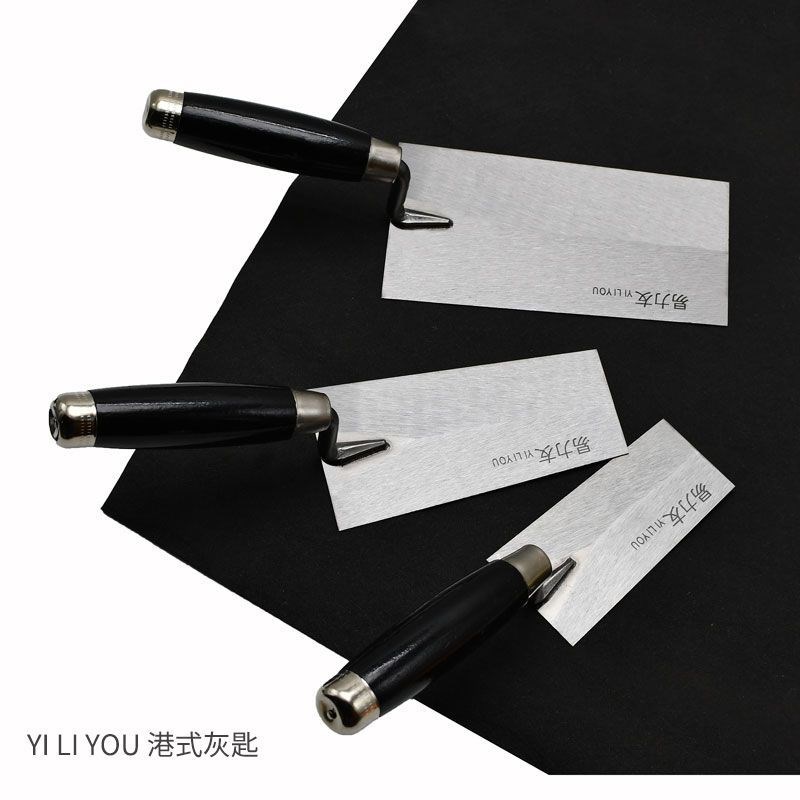 易力友抹泥刀灰匙小抹灰铲子收光加厚砌砖刀皿刀铁刮板.泥瓦工工