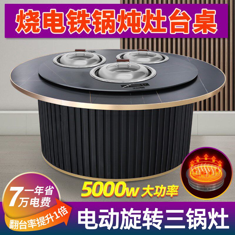 铁锅炖灶台桌燃气电陶炉双锅地锅鸡灶商用饭店柴火鸡专用灶大锅台
