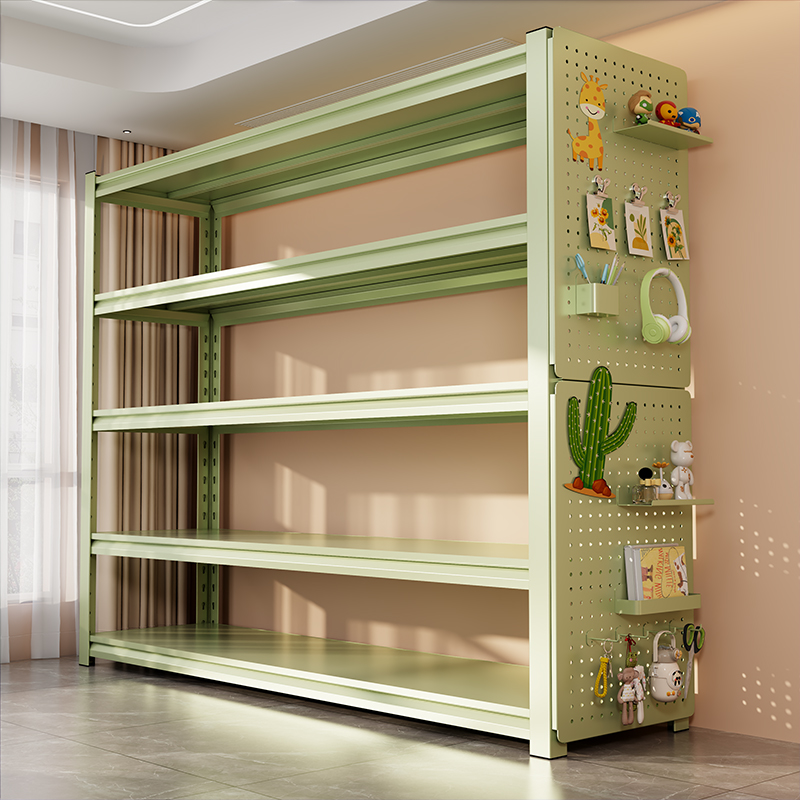 家用置物架客厅收纳架书架t杂物间整理架地下室储物架多层落地货