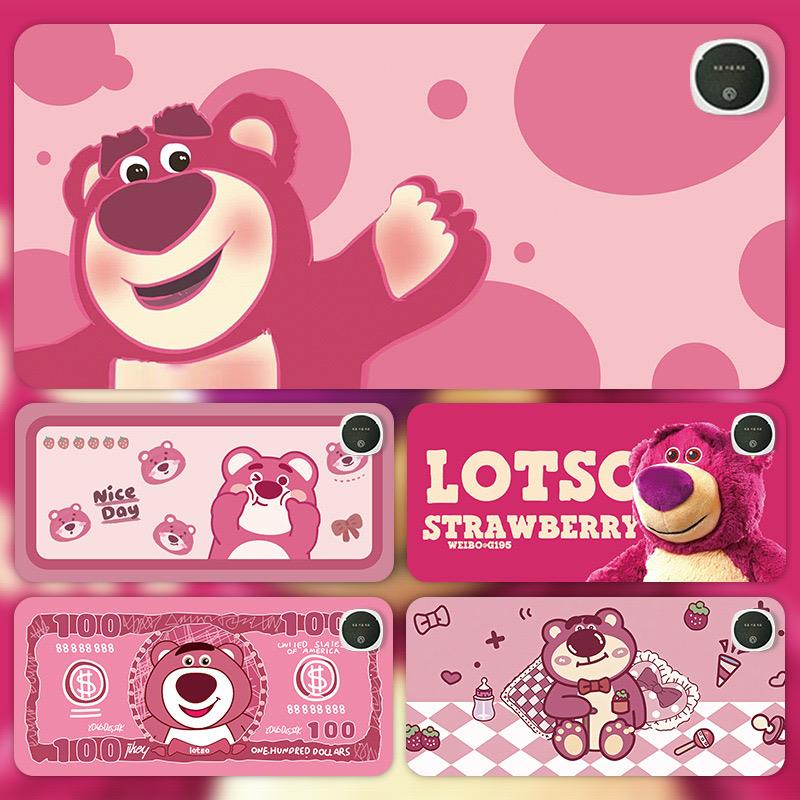 草莓熊大号发热垫暖桌垫办公室电脑桌面加热滑鼠垫学习办公写字垫