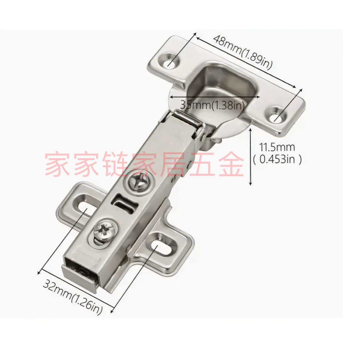 2孔底座自卸缓冲功能35杯铰炼欧美款式铁质