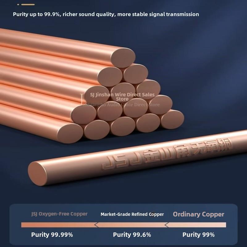 JSJ金山角音响线纯铜音箱线功放音响连接线无氧铜吸顶喇叭专用线