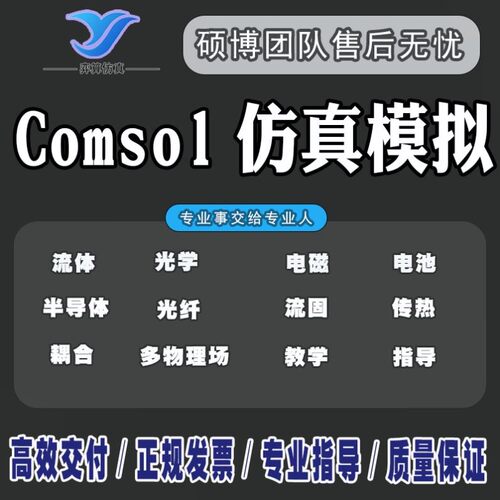 comsol仿真电磁半导体光学多物理场耦合电池传热热场声学模拟分析