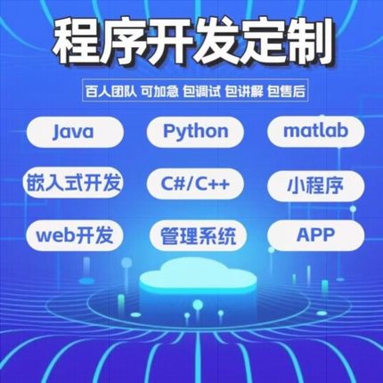 java代码编写Python代编程软件开发计算机小程序C语言前端接单