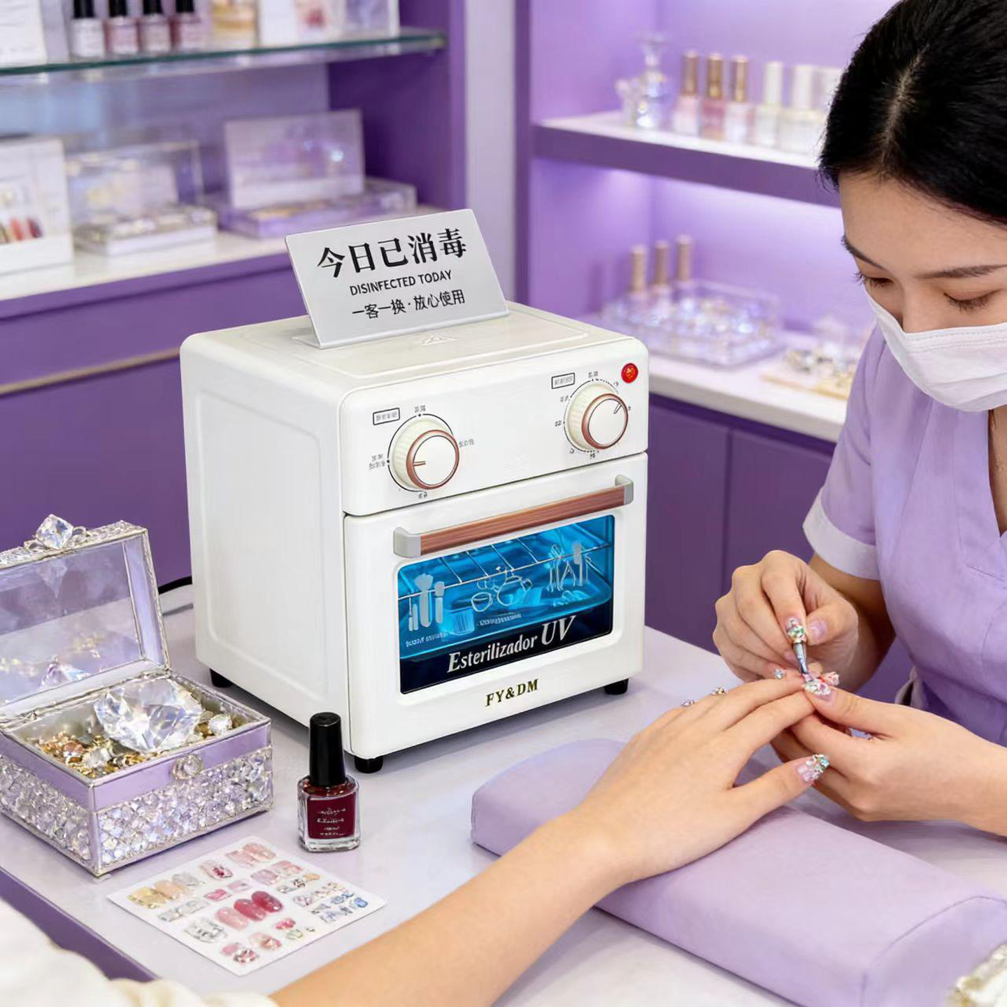 理发剪刀数显口罩仪器便携式消毒盒绘本眼镜商用手机紫外线消毒盒,生活电器,消毒机/活氧机,淘宝优惠券,粉丝福利购,淘宝优惠卷