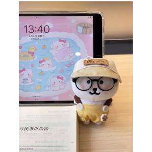 新款13cm自嘲熊衣服可爱针织帽子蓝背带裤套大笨狗娃衣