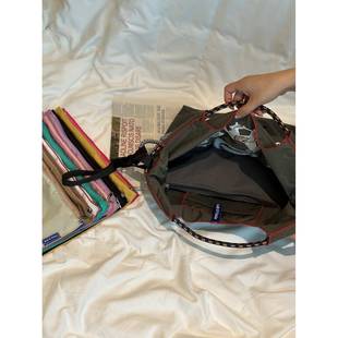 ballchain刺绣环保袋包包拉链内胆包收纳整理尼龙大学生日常通用